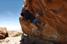 Bouldering in Hueco Tanks on 01/08/2020 with Blue Lizard Climbing and Yoga

Filename: SRM_20200108_1337490.jpg
Aperture: f/8.0
Shutter Speed: 1/500
Body: Canon EOS-1D Mark II
Lens: Canon EF 16-35mm f/2.8 L