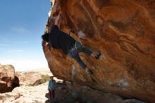 Bouldering in Hueco Tanks on 01/08/2020 with Blue Lizard Climbing and Yoga

Filename: SRM_20200108_1337491.jpg
Aperture: f/8.0
Shutter Speed: 1/500
Body: Canon EOS-1D Mark II
Lens: Canon EF 16-35mm f/2.8 L