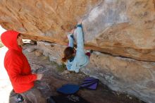 Bouldering in Hueco Tanks on 01/08/2020 with Blue Lizard Climbing and Yoga

Filename: SRM_20200108_1338200.jpg
Aperture: f/5.0
Shutter Speed: 1/400
Body: Canon EOS-1D Mark II
Lens: Canon EF 16-35mm f/2.8 L