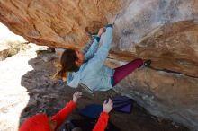 Bouldering in Hueco Tanks on 01/08/2020 with Blue Lizard Climbing and Yoga

Filename: SRM_20200108_1338250.jpg
Aperture: f/5.6
Shutter Speed: 1/400
Body: Canon EOS-1D Mark II
Lens: Canon EF 16-35mm f/2.8 L