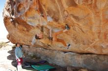 Bouldering in Hueco Tanks on 01/08/2020 with Blue Lizard Climbing and Yoga

Filename: SRM_20200108_1339050.jpg
Aperture: f/5.6
Shutter Speed: 1/400
Body: Canon EOS-1D Mark II
Lens: Canon EF 16-35mm f/2.8 L