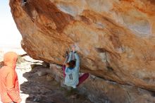 Bouldering in Hueco Tanks on 01/08/2020 with Blue Lizard Climbing and Yoga

Filename: SRM_20200108_1339290.jpg
Aperture: f/7.1
Shutter Speed: 1/400
Body: Canon EOS-1D Mark II
Lens: Canon EF 16-35mm f/2.8 L