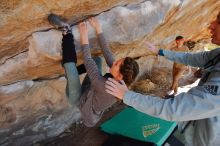 Bouldering in Hueco Tanks on 01/08/2020 with Blue Lizard Climbing and Yoga

Filename: SRM_20200108_1342240.jpg
Aperture: f/5.0
Shutter Speed: 1/400
Body: Canon EOS-1D Mark II
Lens: Canon EF 16-35mm f/2.8 L