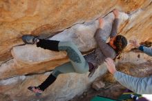 Bouldering in Hueco Tanks on 01/08/2020 with Blue Lizard Climbing and Yoga

Filename: SRM_20200108_1342401.jpg
Aperture: f/5.0
Shutter Speed: 1/400
Body: Canon EOS-1D Mark II
Lens: Canon EF 16-35mm f/2.8 L