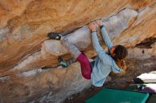 Bouldering in Hueco Tanks on 01/08/2020 with Blue Lizard Climbing and Yoga

Filename: SRM_20200108_1343410.jpg
Aperture: f/5.6
Shutter Speed: 1/400
Body: Canon EOS-1D Mark II
Lens: Canon EF 16-35mm f/2.8 L