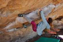 Bouldering in Hueco Tanks on 01/08/2020 with Blue Lizard Climbing and Yoga

Filename: SRM_20200108_1343411.jpg
Aperture: f/5.0
Shutter Speed: 1/400
Body: Canon EOS-1D Mark II
Lens: Canon EF 16-35mm f/2.8 L