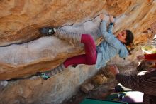 Bouldering in Hueco Tanks on 01/08/2020 with Blue Lizard Climbing and Yoga

Filename: SRM_20200108_1343470.jpg
Aperture: f/5.6
Shutter Speed: 1/400
Body: Canon EOS-1D Mark II
Lens: Canon EF 16-35mm f/2.8 L