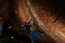 Bouldering in Hueco Tanks on 01/08/2020 with Blue Lizard Climbing and Yoga

Filename: SRM_20200108_1507590.jpg
Aperture: f/5.6
Shutter Speed: 1/250
Body: Canon EOS-1D Mark II
Lens: Canon EF 16-35mm f/2.8 L