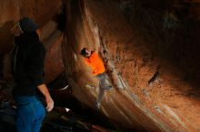 Bouldering in Hueco Tanks on 01/08/2020 with Blue Lizard Climbing and Yoga

Filename: SRM_20200108_1509160.jpg
Aperture: f/5.6
Shutter Speed: 1/250
Body: Canon EOS-1D Mark II
Lens: Canon EF 16-35mm f/2.8 L