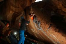 Bouldering in Hueco Tanks on 01/08/2020 with Blue Lizard Climbing and Yoga

Filename: SRM_20200108_1509240.jpg
Aperture: f/5.6
Shutter Speed: 1/250
Body: Canon EOS-1D Mark II
Lens: Canon EF 16-35mm f/2.8 L