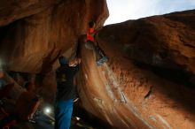 Bouldering in Hueco Tanks on 01/08/2020 with Blue Lizard Climbing and Yoga

Filename: SRM_20200108_1509450.jpg
Aperture: f/5.6
Shutter Speed: 1/250
Body: Canon EOS-1D Mark II
Lens: Canon EF 16-35mm f/2.8 L