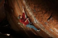 Bouldering in Hueco Tanks on 01/08/2020 with Blue Lizard Climbing and Yoga

Filename: SRM_20200108_1517240.jpg
Aperture: f/5.6
Shutter Speed: 1/250
Body: Canon EOS-1D Mark II
Lens: Canon EF 16-35mm f/2.8 L