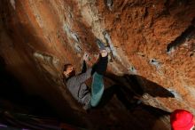 Bouldering in Hueco Tanks on 01/08/2020 with Blue Lizard Climbing and Yoga

Filename: SRM_20200108_1531460.jpg
Aperture: f/5.6
Shutter Speed: 1/250
Body: Canon EOS-1D Mark II
Lens: Canon EF 16-35mm f/2.8 L