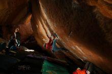 Bouldering in Hueco Tanks on 01/08/2020 with Blue Lizard Climbing and Yoga

Filename: SRM_20200108_1534310.jpg
Aperture: f/5.6
Shutter Speed: 1/250
Body: Canon EOS-1D Mark II
Lens: Canon EF 16-35mm f/2.8 L