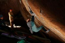 Bouldering in Hueco Tanks on 01/08/2020 with Blue Lizard Climbing and Yoga

Filename: SRM_20200108_1538240.jpg
Aperture: f/5.6
Shutter Speed: 1/250
Body: Canon EOS-1D Mark II
Lens: Canon EF 16-35mm f/2.8 L