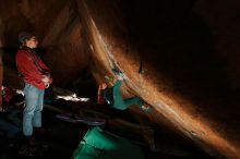 Bouldering in Hueco Tanks on 01/08/2020 with Blue Lizard Climbing and Yoga

Filename: SRM_20200108_1539330.jpg
Aperture: f/5.6
Shutter Speed: 1/250
Body: Canon EOS-1D Mark II
Lens: Canon EF 16-35mm f/2.8 L