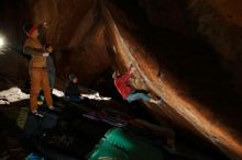 Bouldering in Hueco Tanks on 01/08/2020 with Blue Lizard Climbing and Yoga

Filename: SRM_20200108_1540300.jpg
Aperture: f/5.6
Shutter Speed: 1/250
Body: Canon EOS-1D Mark II
Lens: Canon EF 16-35mm f/2.8 L