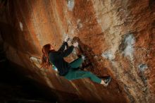 Bouldering in Hueco Tanks on 01/08/2020 with Blue Lizard Climbing and Yoga

Filename: SRM_20200108_1555580.jpg
Aperture: f/5.6
Shutter Speed: 1/250
Body: Canon EOS-1D Mark II
Lens: Canon EF 16-35mm f/2.8 L