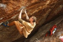 Bouldering in Hueco Tanks on 01/08/2020 with Blue Lizard Climbing and Yoga

Filename: SRM_20200108_1634531.jpg
Aperture: f/4.0
Shutter Speed: 1/400
Body: Canon EOS-1D Mark II
Lens: Canon EF 50mm f/1.8 II