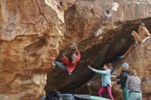 Bouldering in Hueco Tanks on 01/08/2020 with Blue Lizard Climbing and Yoga

Filename: SRM_20200108_1636330.jpg
Aperture: f/4.5
Shutter Speed: 1/400
Body: Canon EOS-1D Mark II
Lens: Canon EF 50mm f/1.8 II