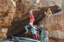 Bouldering in Hueco Tanks on 01/08/2020 with Blue Lizard Climbing and Yoga

Filename: SRM_20200108_1636380.jpg
Aperture: f/4.0
Shutter Speed: 1/400
Body: Canon EOS-1D Mark II
Lens: Canon EF 50mm f/1.8 II