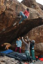 Bouldering in Hueco Tanks on 01/08/2020 with Blue Lizard Climbing and Yoga

Filename: SRM_20200108_1636560.jpg
Aperture: f/5.6
Shutter Speed: 1/400
Body: Canon EOS-1D Mark II
Lens: Canon EF 50mm f/1.8 II