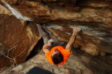 Bouldering in Hueco Tanks on 01/08/2020 with Blue Lizard Climbing and Yoga

Filename: SRM_20200108_1650140.jpg
Aperture: f/4.5
Shutter Speed: 1/400
Body: Canon EOS-1D Mark II
Lens: Canon EF 50mm f/1.8 II