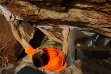 Bouldering in Hueco Tanks on 01/08/2020 with Blue Lizard Climbing and Yoga

Filename: SRM_20200108_1651051.jpg
Aperture: f/5.6
Shutter Speed: 1/400
Body: Canon EOS-1D Mark II
Lens: Canon EF 50mm f/1.8 II