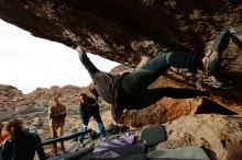 Bouldering in Hueco Tanks on 01/08/2020 with Blue Lizard Climbing and Yoga

Filename: SRM_20200108_1654120.jpg
Aperture: f/7.1
Shutter Speed: 1/320
Body: Canon EOS-1D Mark II
Lens: Canon EF 16-35mm f/2.8 L