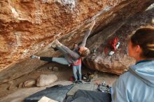 Bouldering in Hueco Tanks on 01/08/2020 with Blue Lizard Climbing and Yoga

Filename: SRM_20200108_1657151.jpg
Aperture: f/3.5
Shutter Speed: 1/320
Body: Canon EOS-1D Mark II
Lens: Canon EF 16-35mm f/2.8 L