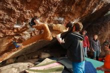 Bouldering in Hueco Tanks on 01/08/2020 with Blue Lizard Climbing and Yoga

Filename: SRM_20200108_1657370.jpg
Aperture: f/6.3
Shutter Speed: 1/320
Body: Canon EOS-1D Mark II
Lens: Canon EF 16-35mm f/2.8 L