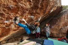 Bouldering in Hueco Tanks on 01/08/2020 with Blue Lizard Climbing and Yoga

Filename: SRM_20200108_1658130.jpg
Aperture: f/5.6
Shutter Speed: 1/320
Body: Canon EOS-1D Mark II
Lens: Canon EF 16-35mm f/2.8 L