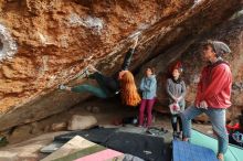 Bouldering in Hueco Tanks on 01/08/2020 with Blue Lizard Climbing and Yoga

Filename: SRM_20200108_1700101.jpg
Aperture: f/4.5
Shutter Speed: 1/320
Body: Canon EOS-1D Mark II
Lens: Canon EF 16-35mm f/2.8 L