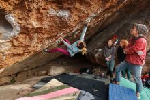 Bouldering in Hueco Tanks on 01/08/2020 with Blue Lizard Climbing and Yoga

Filename: SRM_20200108_1700300.jpg
Aperture: f/5.0
Shutter Speed: 1/320
Body: Canon EOS-1D Mark II
Lens: Canon EF 16-35mm f/2.8 L