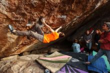 Bouldering in Hueco Tanks on 01/08/2020 with Blue Lizard Climbing and Yoga

Filename: SRM_20200108_1700440.jpg
Aperture: f/6.3
Shutter Speed: 1/320
Body: Canon EOS-1D Mark II
Lens: Canon EF 16-35mm f/2.8 L