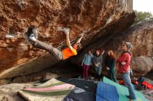 Bouldering in Hueco Tanks on 01/08/2020 with Blue Lizard Climbing and Yoga

Filename: SRM_20200108_1700570.jpg
Aperture: f/5.6
Shutter Speed: 1/320
Body: Canon EOS-1D Mark II
Lens: Canon EF 16-35mm f/2.8 L