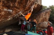 Bouldering in Hueco Tanks on 01/08/2020 with Blue Lizard Climbing and Yoga

Filename: SRM_20200108_1701061.jpg
Aperture: f/6.3
Shutter Speed: 1/320
Body: Canon EOS-1D Mark II
Lens: Canon EF 16-35mm f/2.8 L