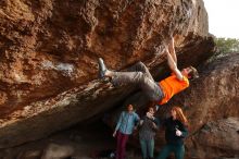 Bouldering in Hueco Tanks on 01/08/2020 with Blue Lizard Climbing and Yoga

Filename: SRM_20200108_1701100.jpg
Aperture: f/6.3
Shutter Speed: 1/320
Body: Canon EOS-1D Mark II
Lens: Canon EF 16-35mm f/2.8 L