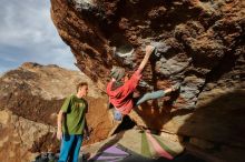 Bouldering in Hueco Tanks on 01/08/2020 with Blue Lizard Climbing and Yoga

Filename: SRM_20200108_1704150.jpg
Aperture: f/7.1
Shutter Speed: 1/500
Body: Canon EOS-1D Mark II
Lens: Canon EF 16-35mm f/2.8 L