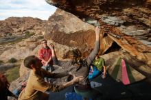 Bouldering in Hueco Tanks on 01/08/2020 with Blue Lizard Climbing and Yoga

Filename: SRM_20200108_1705362.jpg
Aperture: f/4.5
Shutter Speed: 1/500
Body: Canon EOS-1D Mark II
Lens: Canon EF 16-35mm f/2.8 L