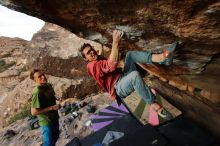 Bouldering in Hueco Tanks on 01/08/2020 with Blue Lizard Climbing and Yoga

Filename: SRM_20200108_1708210.jpg
Aperture: f/5.6
Shutter Speed: 1/500
Body: Canon EOS-1D Mark II
Lens: Canon EF 16-35mm f/2.8 L