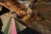 Bouldering in Hueco Tanks on 01/08/2020 with Blue Lizard Climbing and Yoga

Filename: SRM_20200108_1710350.jpg
Aperture: f/5.0
Shutter Speed: 1/500
Body: Canon EOS-1D Mark II
Lens: Canon EF 16-35mm f/2.8 L