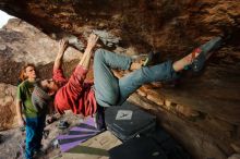 Bouldering in Hueco Tanks on 01/08/2020 with Blue Lizard Climbing and Yoga

Filename: SRM_20200108_1712180.jpg
Aperture: f/5.6
Shutter Speed: 1/500
Body: Canon EOS-1D Mark II
Lens: Canon EF 16-35mm f/2.8 L