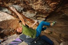 Bouldering in Hueco Tanks on 01/08/2020 with Blue Lizard Climbing and Yoga

Filename: SRM_20200108_1715560.jpg
Aperture: f/4.5
Shutter Speed: 1/500
Body: Canon EOS-1D Mark II
Lens: Canon EF 16-35mm f/2.8 L