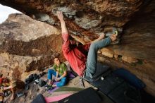 Bouldering in Hueco Tanks on 01/08/2020 with Blue Lizard Climbing and Yoga

Filename: SRM_20200108_1717201.jpg
Aperture: f/5.0
Shutter Speed: 1/500
Body: Canon EOS-1D Mark II
Lens: Canon EF 16-35mm f/2.8 L