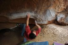 Bouldering in Hueco Tanks on 01/08/2020 with Blue Lizard Climbing and Yoga

Filename: SRM_20200108_1727330.jpg
Aperture: f/3.2
Shutter Speed: 1/200
Body: Canon EOS-1D Mark II
Lens: Canon EF 16-35mm f/2.8 L