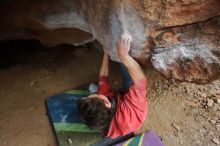 Bouldering in Hueco Tanks on 01/08/2020 with Blue Lizard Climbing and Yoga

Filename: SRM_20200108_1727440.jpg
Aperture: f/3.5
Shutter Speed: 1/200
Body: Canon EOS-1D Mark II
Lens: Canon EF 16-35mm f/2.8 L