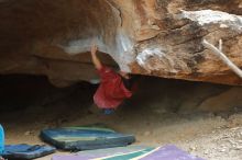 Bouldering in Hueco Tanks on 01/08/2020 with Blue Lizard Climbing and Yoga

Filename: SRM_20200108_1729510.jpg
Aperture: f/4.0
Shutter Speed: 1/160
Body: Canon EOS-1D Mark II
Lens: Canon EF 50mm f/1.8 II