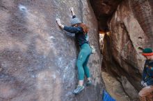 Bouldering in Hueco Tanks on 01/08/2020 with Blue Lizard Climbing and Yoga

Filename: SRM_20200108_1803270.jpg
Aperture: f/3.5
Shutter Speed: 1/160
Body: Canon EOS-1D Mark II
Lens: Canon EF 16-35mm f/2.8 L