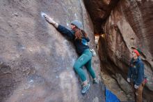 Bouldering in Hueco Tanks on 01/08/2020 with Blue Lizard Climbing and Yoga

Filename: SRM_20200108_1803380.jpg
Aperture: f/3.5
Shutter Speed: 1/160
Body: Canon EOS-1D Mark II
Lens: Canon EF 16-35mm f/2.8 L